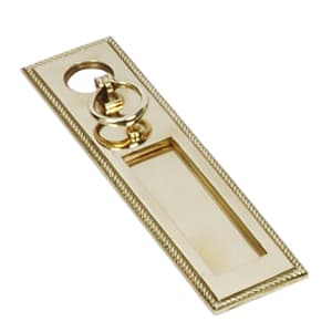 Door Hardware-Door Plates-Georgian Trinity Letter Plate